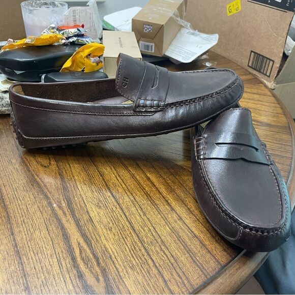 Cole Hann shoes Men\'s Grant Canoe Penny Loafer driver T Moro Dark Brown sz 10.5 main image 6